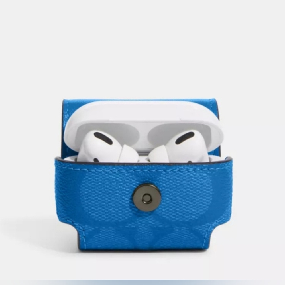 Coach Track Colorblock in Signature Leather &  Coach Large Wireless Earbud case - Picture 7 of 16